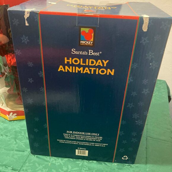 NIB 1996 RARE Disney Mickey Mouse Holiday Animation Animated w/ MovementNIB - Picture 5 of 11